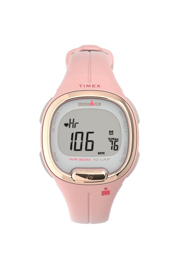 IRONMAN Transit+ Watch with Activity Tracking & Heart Rate 33mm – Blush with Resin Strap