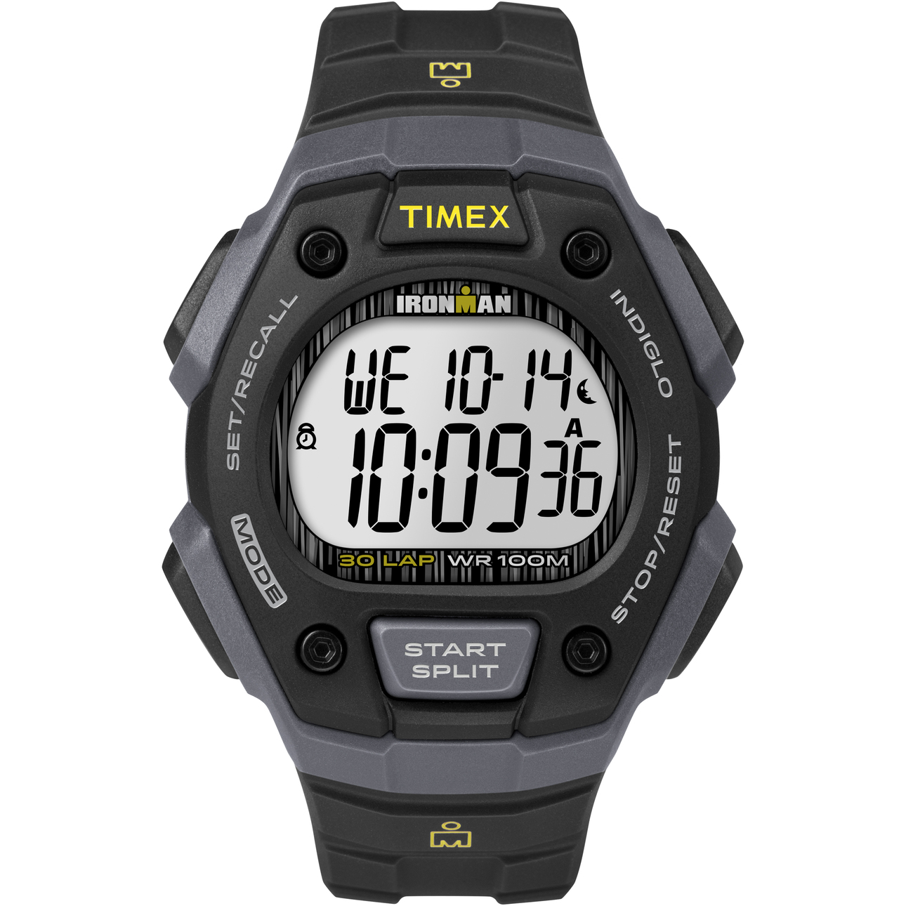 TIMEX Men's IRONMAN Classic 30 Black/Gray 38mm Sport Watch, Resin Strap - image 1 of 4