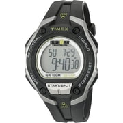 TIMEX Men's IRONMAN Classic 30 Oversized 43mm Watch – Silver-Tone & Black Case with Black Resin Strap