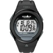 TIMEX Mens IRONMAN Essential 10 Black/Gray 40mm Sport Watch, Resin Strap