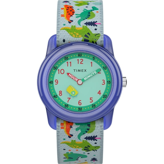 TIMEX TIME MACHINES® 29mm Dinosaur Elastic Fabric Kids Watch