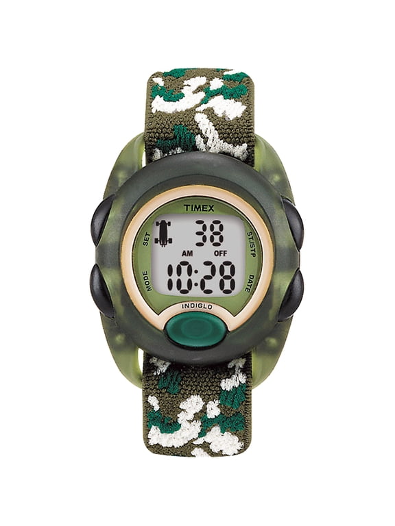 TIME MACHINES® 34mm Camo Elastic Fabric Kids Digital Watch