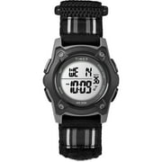 TIMEX TIME MACHINES Kids Black 35mm Digital Watch, Fabric Strap
