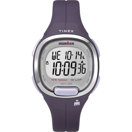 TIMEX Women's IRONMAN Transit Purple/Silver 33mm Sport Watch, Resin Strap