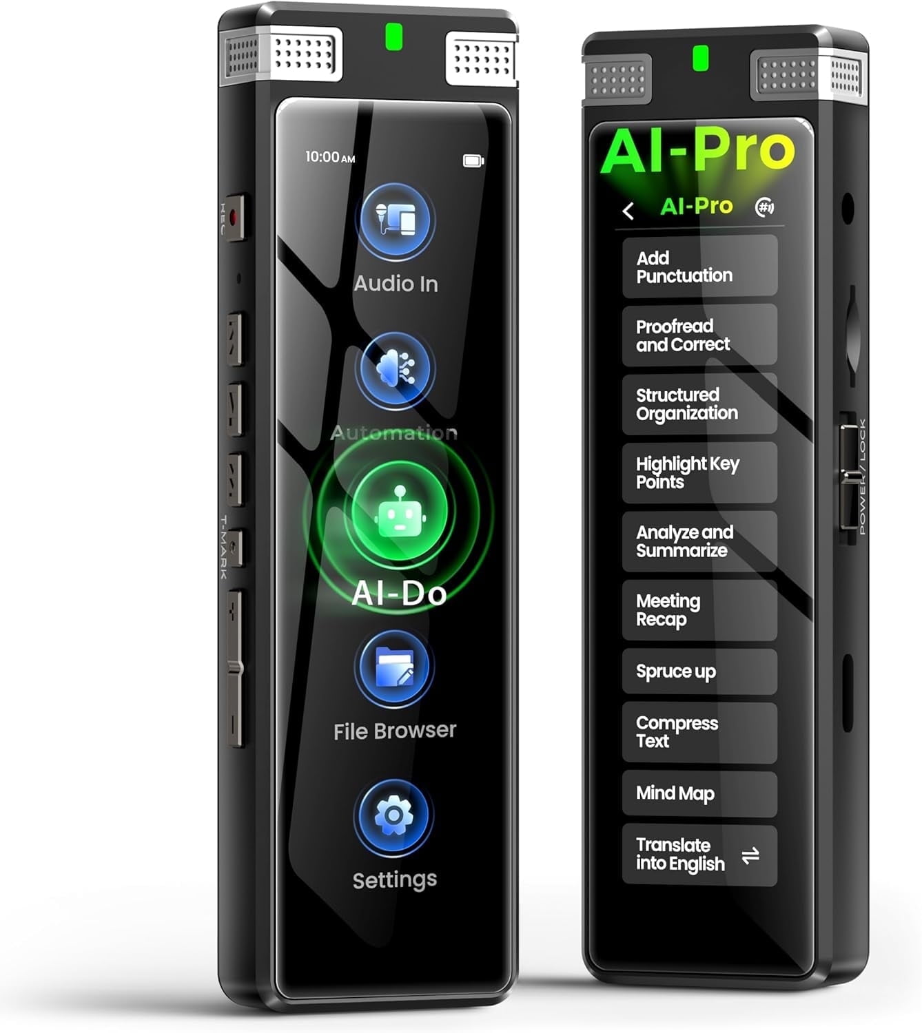 TIMMKOO 136GB AI Voice Recorder, Digital Voice Recorder with Playback ...