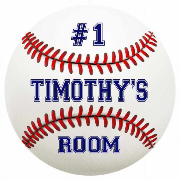 TIMOTHY'S Bedroom 12" Round Metal Sign Boys Room Wall Dcor Gift 200120030095