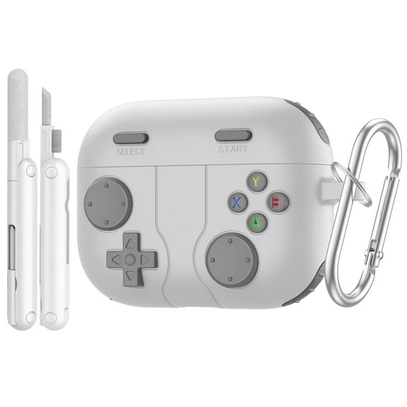 Case Cover Compatible with AirPod Pro 3 (2025)  with Cleaner Kit, Soft Silicone Protective Fits Apple AirPods Pro 3 Charging Case, Gray