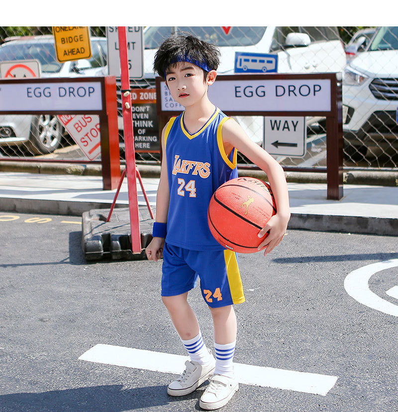 TYTF Child Sleeveless Basketball Jersey, Clothing, Mesh Vest, Uniform Top  and Shorts for Boys, Kids' Summer Clothing Set, 1-15 Years