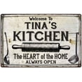 thumbnail image 1 of TINA'S Kitchen Farmhouse Sign Gift 8x12 Metal 208120033095, 1 of 1