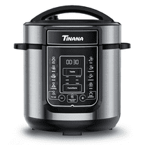 TINANA 9-in-1 Electric Pressure Cooker 6 Quart, 14 Presets Instant Multi-Function Cooker, Non-Stick Pot, Slow Cooker, Rice Cooker, Cake Maker, Stainless Steel