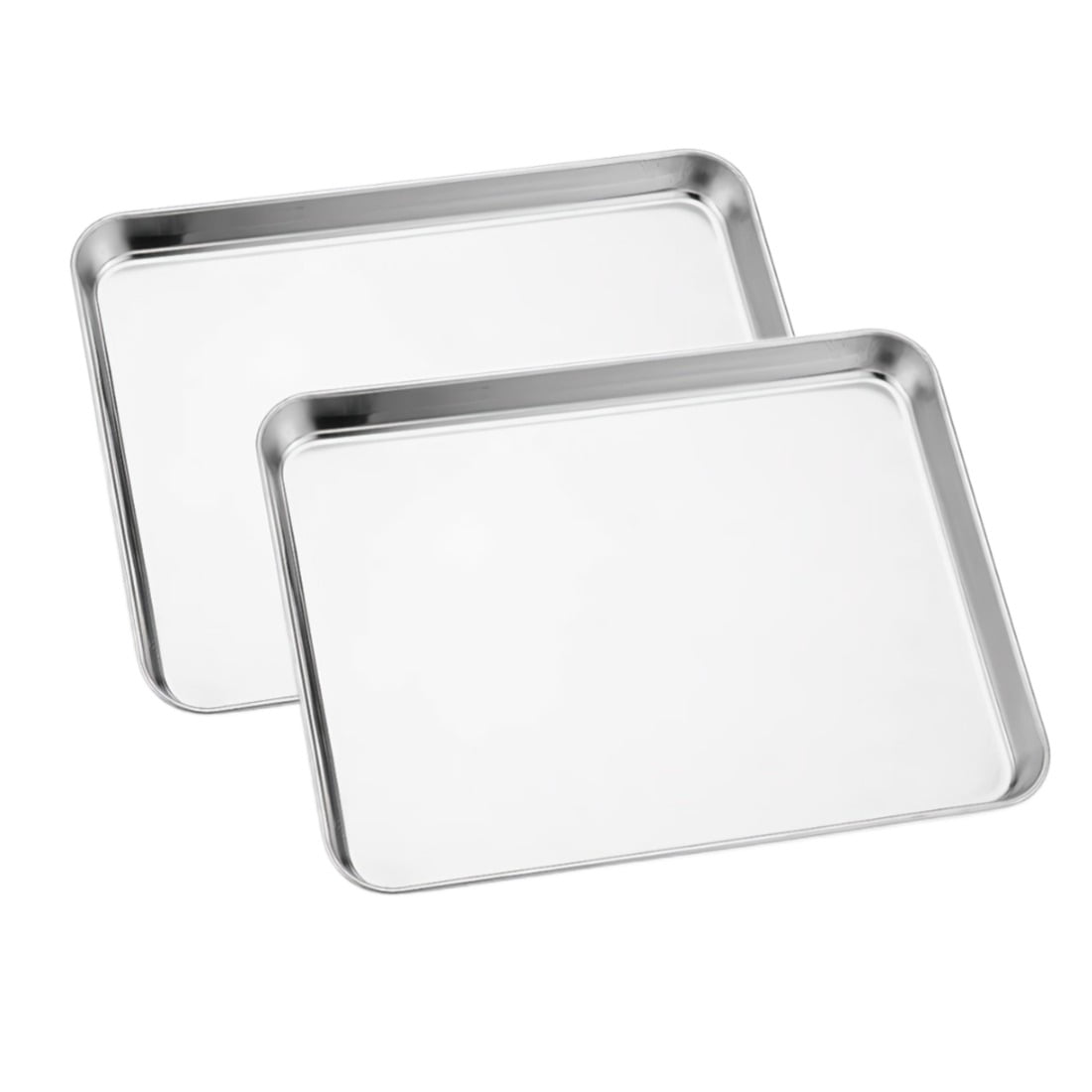 TINANA Baking Sheet Set of 2, Stainless Steel 2Piece Cookie Sheet