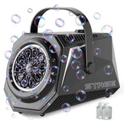 TINANA Bubble Machine Automatic Bubble Blower for Kids, 20000+ Big Bubbles Per Minute, Batteries Bubble Maker for Indoor Outdoor Birthday, Wedding, Parties, Gifts-Black