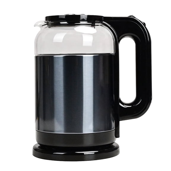 TINANA Electric Glass Kettles for Boiling Water: 64OZ, 1500W Tea Kettle with Auto Shut off, Boil-Dry Protection, Borosilicate Glass