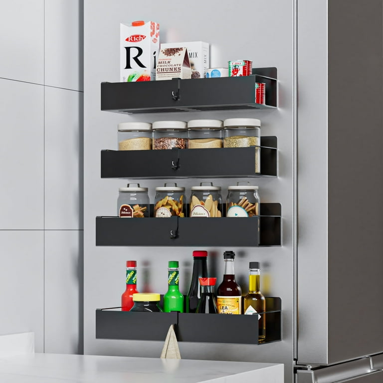TINANA Magnetic Spice Rack Organizer, Pack Moveable Fridge Spice
