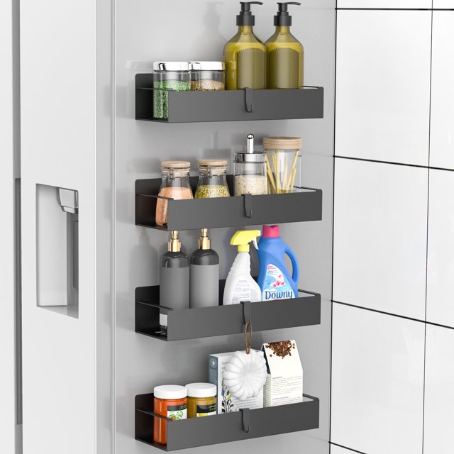 TINANA Spice Storage Rack Organizer, 4 Pack Spice Racks for