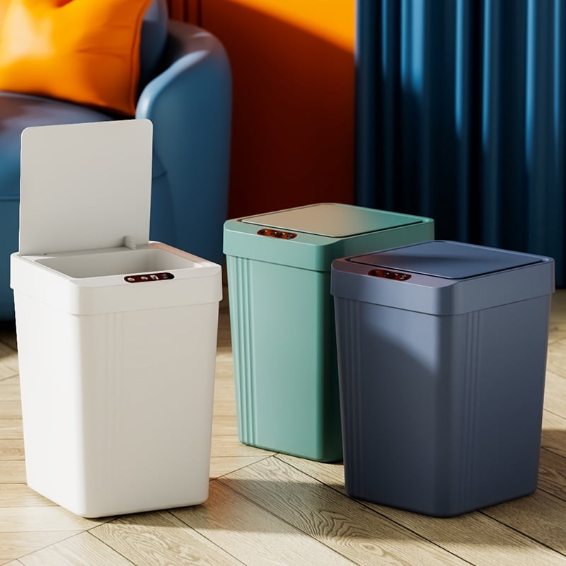TINANA Smart Sensor Trash Can 2 Pack - 3.0 Gallon Waterproof Touchless ...
