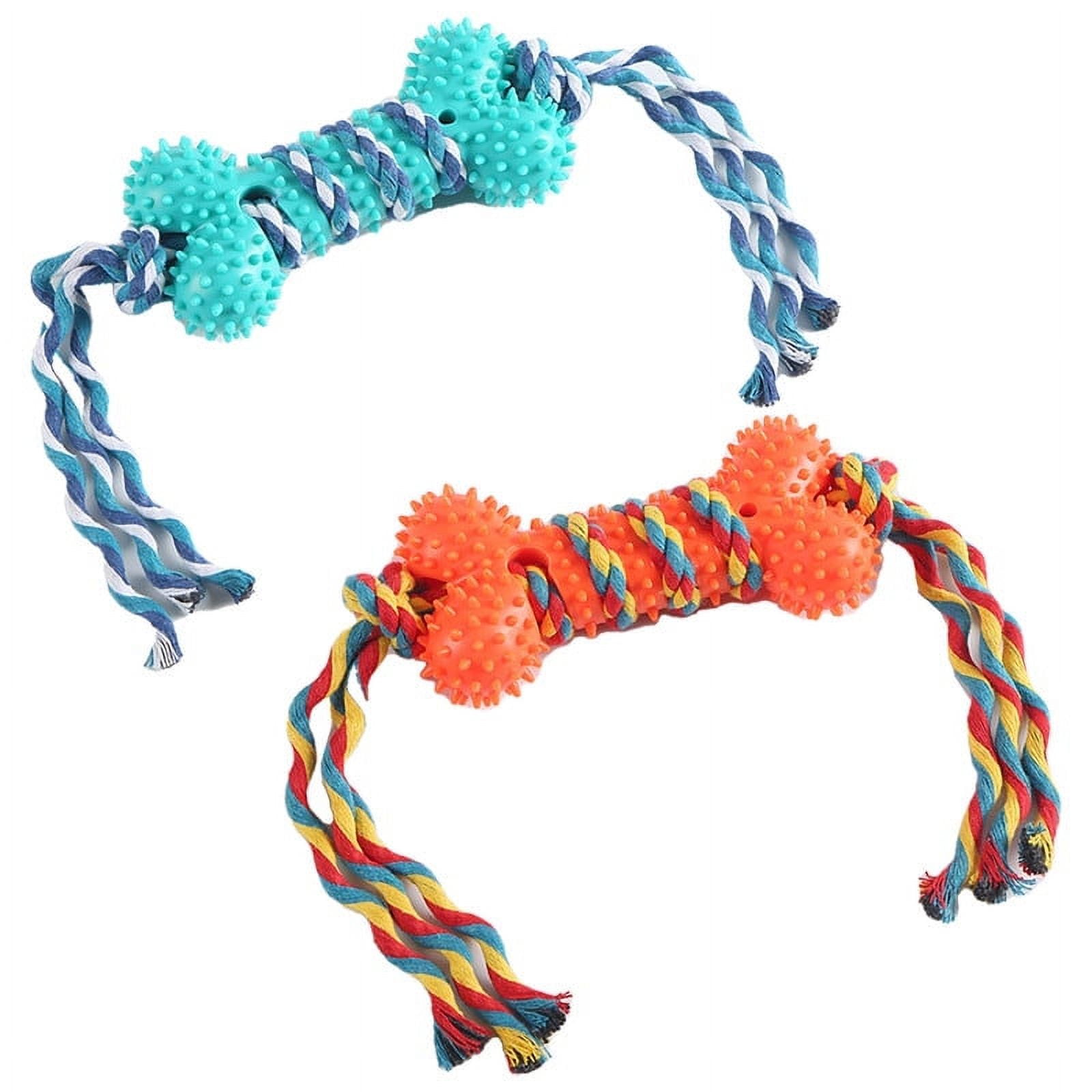 TINGDUANJIAN 2 Pack Interactive Tough Durable Dog Toys for Dogs Teeth Cleaning