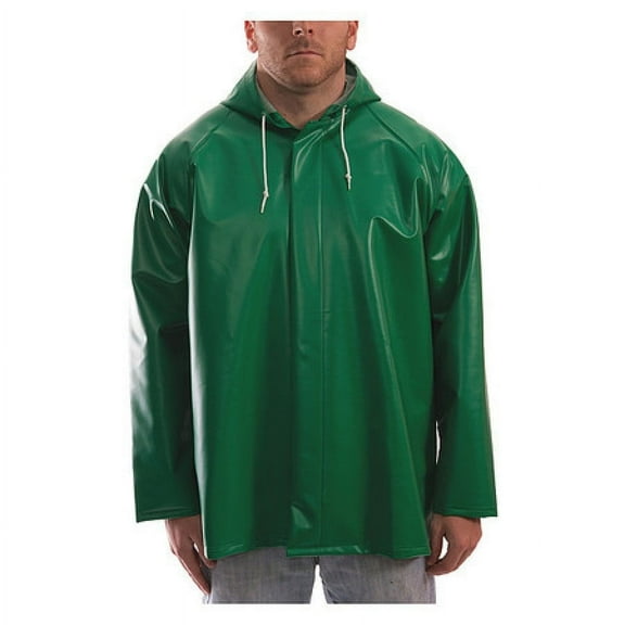 Tingley Safetyflex Flame Resistant Rain Jacket, Green, XL J41108