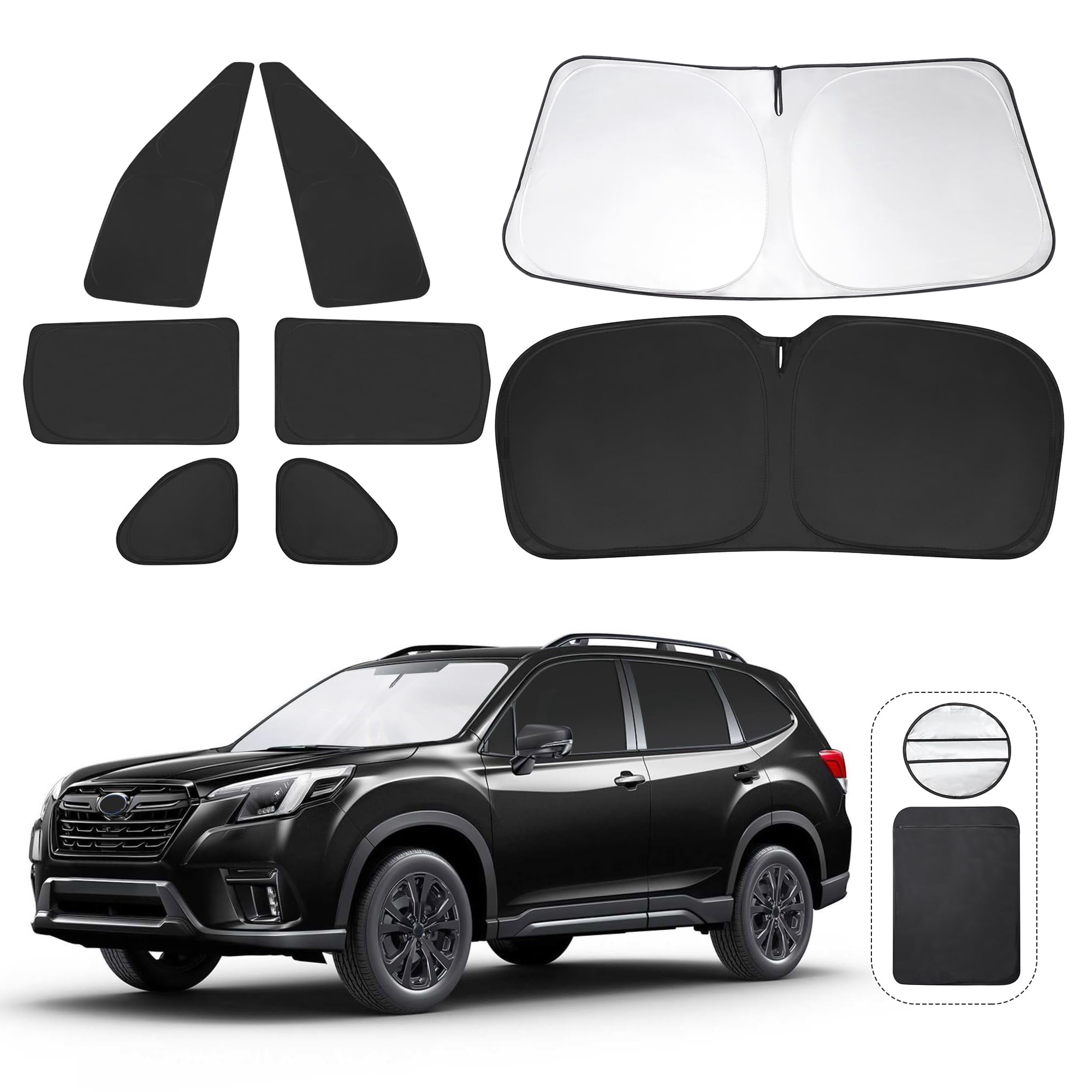 8PCS YYCKE Window Shades For Wrangler 2018-2024 For Jeep Accessories