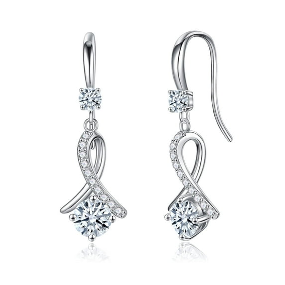 TINGN 1-2ct Moissanite Stud Earrings for Women D Color VVS1 Clarity Halo Round Princess Cushion Cut Lab Created Diamond Earrings for Women