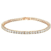 TINGN 14K Gold Plated Cubic Zirconia Classic Tennis Bracelet for Women