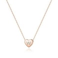 thumbnail image 1 of TINGN 925 Sterling Silver Initial Necklace for Women Dainty Hypoallergenic Sterling Silver Cubic Zirconia Initial Heart Necklace for Women Jewelry Gifts, 1 of 6
