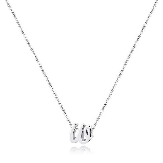 TINGN 925 Sterling Silver Initial Necklace for Women Dainty Cursive Initial Necklace for Women Mothers Day Jewelry Gifts
