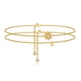 thumbnail image 1 of TINGN Ankle Bracelets for Women Initial Anklet Layered Sunflower Ankle Bracelets Initial Ankle Bracelets for Women Jewelry Gifts, 1 of 5