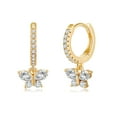 thumbnail image 1 of TINGN Butterfly Earrings for Women Huggie Hoop Cute Butterfly Dangle Earrings Drop Earrings, 1 of 5