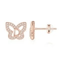 thumbnail image 1 of TINGN Butterfly Initial Earrings for Women 14K Gold Plated S925 Sterling Silver Women Earrings, 1 of 8