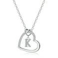 thumbnail image 1 of TINGN 14K Gold Plated CZ Initial Pendant Necklaces for Women Dainty Heart Letter A-Z Jewelry Birthday Gifts for Women, 1 of 5