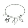 thumbnail image 1 of TINGN Charm Bracelets for Women Girls, Stainless Steel Bracelet Lightweight Initial Turtle Charm Bracelets for Teen Girls, 1 of 5
