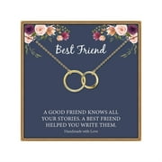 TINGN Circles Necklace Best Friend Gifts Circles Necklace Best Friend Gifts for Women Best Friend Necklaces