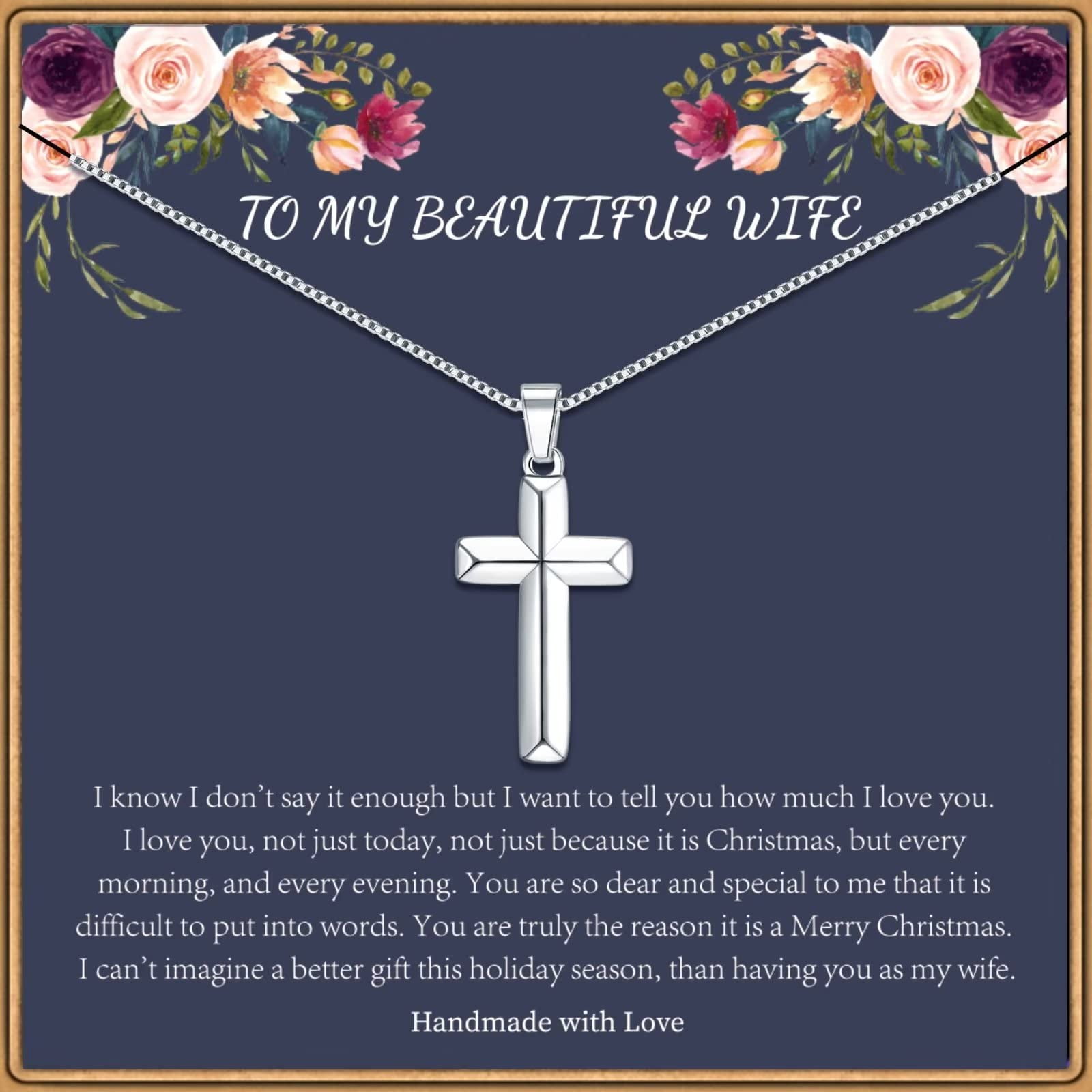 TINGN Cross Necklace Gifts for Women Stainless Steel Cross Necklace  Valentines Day Gifts for Her Mothers Day Christmas Religious Confirmation  Gifts for Her - Walmart.com, image size:1600x1600