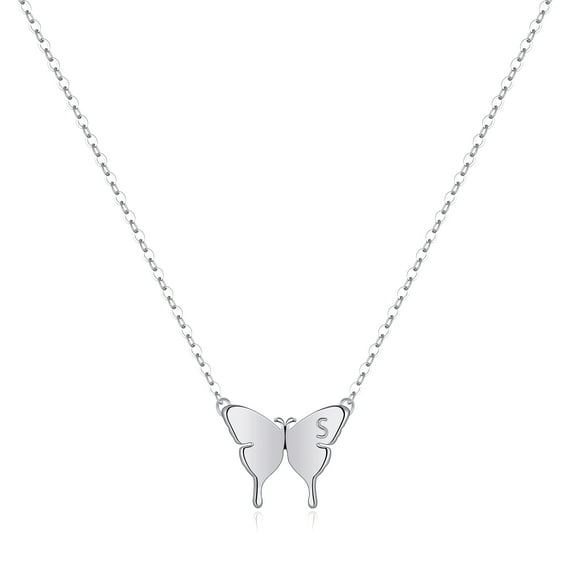 TINGN Dainty Initial Butterfly Necklace 14K Gold Plated Butterfly Necklaces Initial Letter Necklace Minimalist Butterfly Charm Necklace Jewelry Gifts for Women
