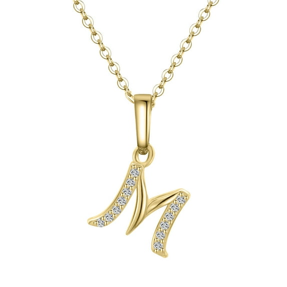 TINGN Dainty Initial Necklace for Women 14k Gold Filled Monogram Letter Pendant Necklace