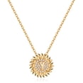 thumbnail image 1 of TINGN Dainty Sunflower Necklace Sunflower Gifts CZ Initial Sunflower Necklace for Women, 1 of 5