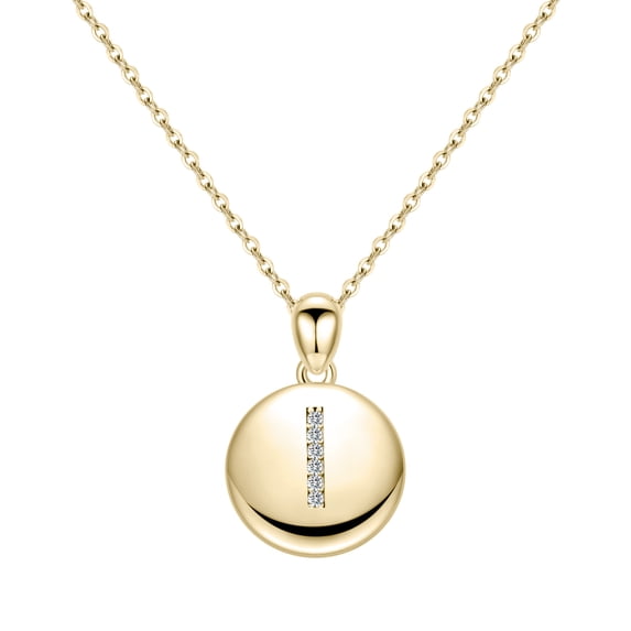 TINGN Disc Gold Initial Necklace For Women Personalized Alphabet Initial Necklace For Women