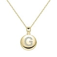 thumbnail image 1 of TINGN Disc Gold Initial Necklace For Women Personalized Alphabet Initial Necklace For Women, 1 of 5