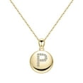 thumbnail image 1 of TINGN Disc Gold Initial Necklace For Women Personalized Alphabet Initial Necklace For Women, 1 of 5
