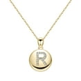 thumbnail image 1 of TINGN Disc Gold Initial Necklace For Women Personalized Alphabet Initial Necklace For Women, 1 of 5
