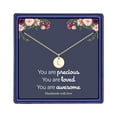 thumbnail image 1 of TINGN Disc Initial Necklaces for Women Dainty Round Disc Double Side Engraved Hammered Initial Necklace Jewelry Gifts for Women, 1 of 6
