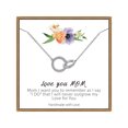 thumbnail image 1 of TINGN Gifts for Mom from Daughter 2 Corcles Necklace Mom Gifts Infinity Circle Necklace, 1 of 5