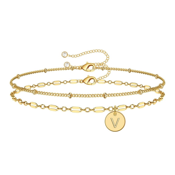 TINGN Gold Bracelets for Women Disc Charm Gold Bracelet Jewelry
