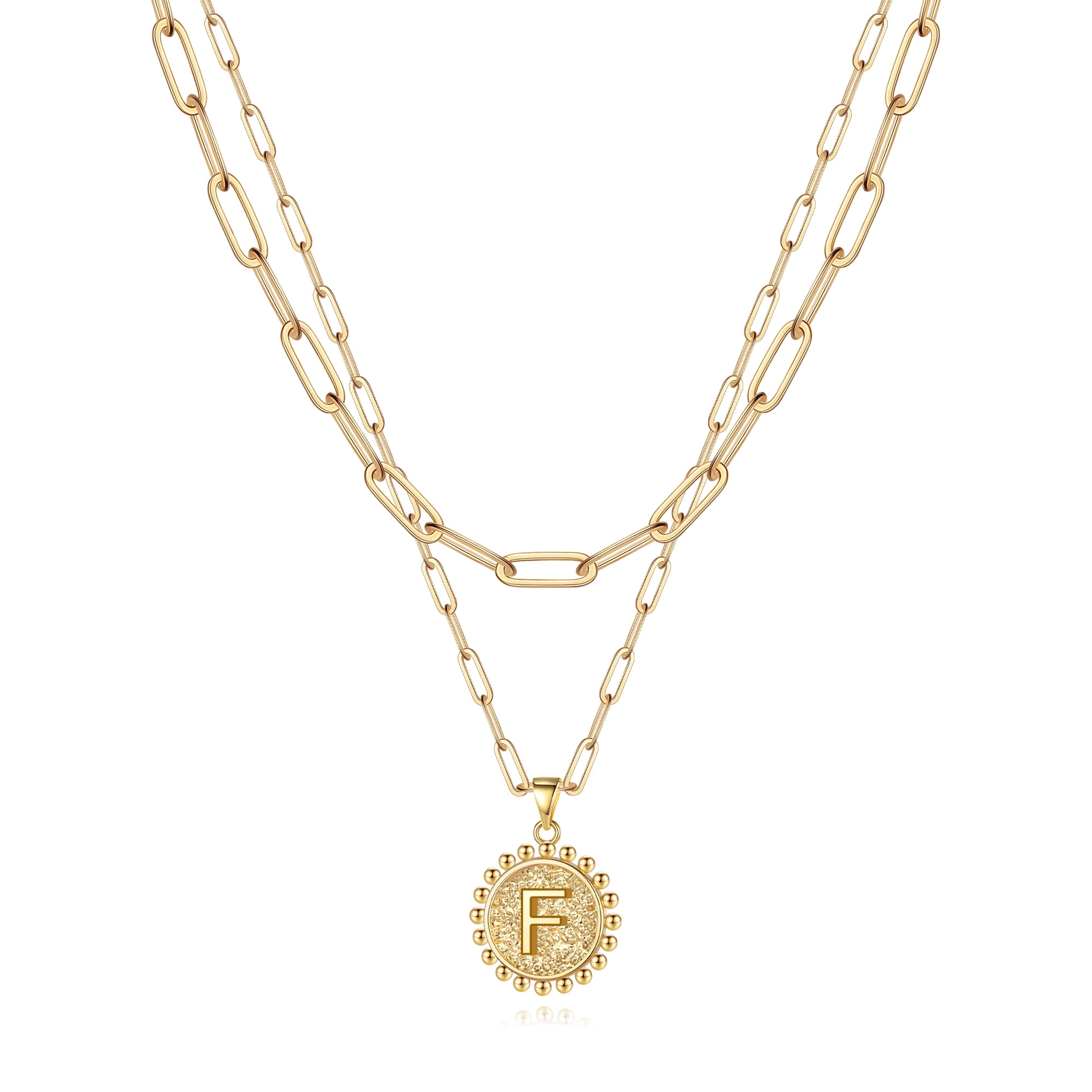 Dainty Chanel Charm Necklace - Gold