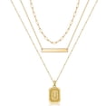 thumbnail image 1 of TINGN Gold Layered Initial Necklaces for Women Dainty 14K Gold Plated Paperclip Chain Necklace Handmade Square Initial Pendant Necklaces Jewelry Gifts for Women, 1 of 7