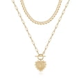 thumbnail image 1 of TINGN Gold Layered Initial Necklaces for Women 14K Gold Plated Initial Letter Necklace, 1 of 5