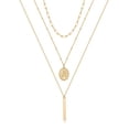 thumbnail image 1 of TINGN Gold Layered Initial Necklaces for Women 14K Gold Plated Paperclip Chain Necklace, 1 of 6