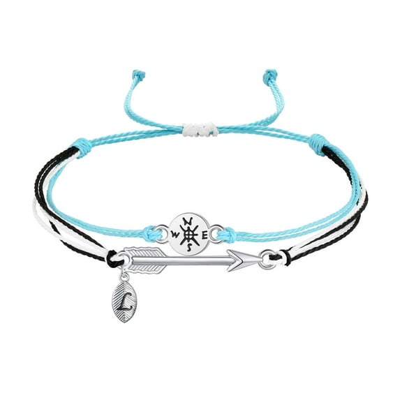 TINGN Graduation Gifts for Her 2024 Class of 2024 Graduation Gifts Arrow Bracelet Inspirational 26 Initial Graduation Charm Bracelets