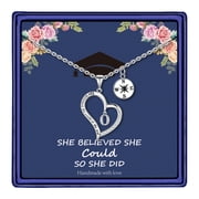 Tingn Graduation Gifts for Her 2025 High School Initial Necklace College Graduation Gifts for Women